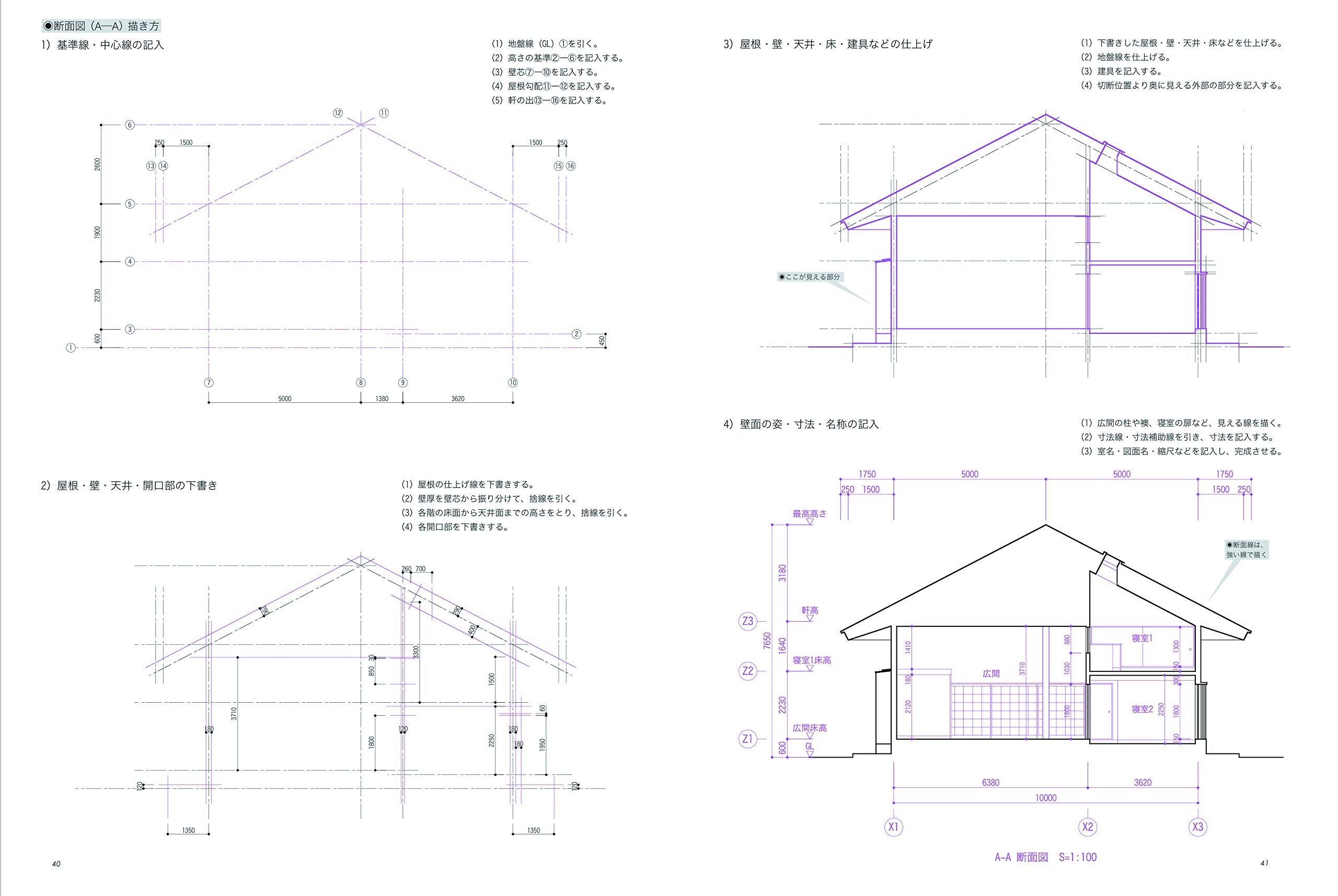 リフォームブックス　A4変型96頁　改訂版　名作住宅で学ぶ建築製図